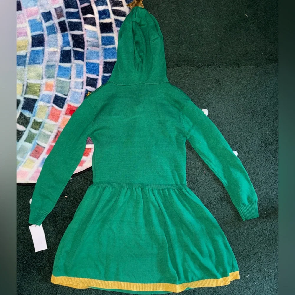 MAD Engine Green Holiday Dress‎ Costume with Red and White Accents
